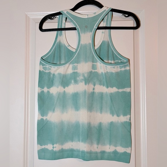 Lululemon Swiftly Tech Racerback in Heathered Tranquil Blue Size 6 - Picture 4 of 5